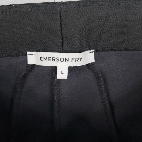 Emerson Fry Pants Womens Large Black Faux Leather Pull On Leggings Made USA - Picture 4 of 16